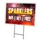 Signmission Sparklers Buy 1get1 Fre Yard & Stake outdoor plastic coroplast window, 1824 Sparklers Buy 1Get1 Fre C-1824 Sparklers Buy 1Get1 Fre - alternate 1
